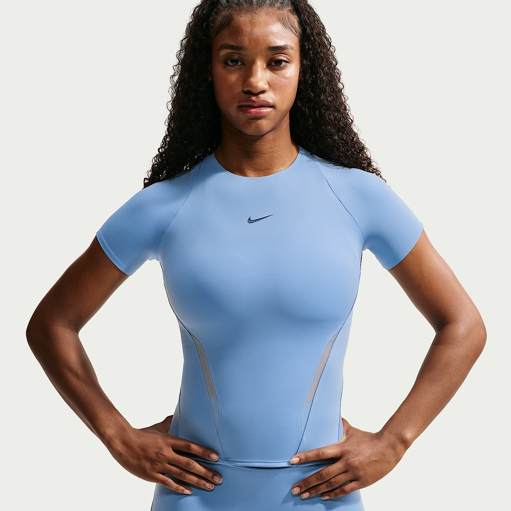Nike Universa Women's Mesh Short-Sleeve Top. Nike LU